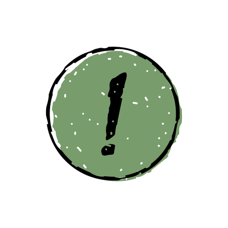 Exclamation mark iconのイラスト素材