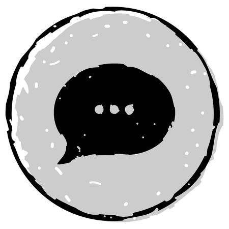 Chat icon, dialog text.のイラスト素材