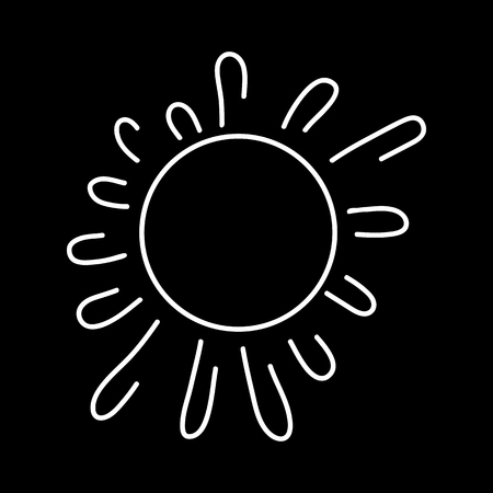 Sun vector iconのイラスト素材