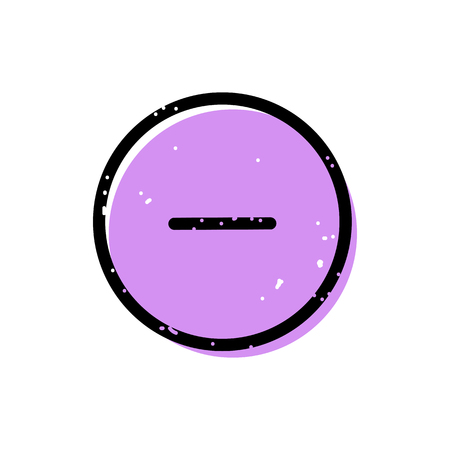 Minus button iconのイラスト素材