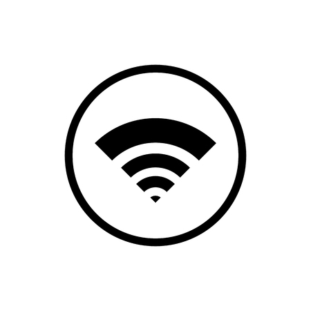 Wi Fi icon vectorのイラスト素材