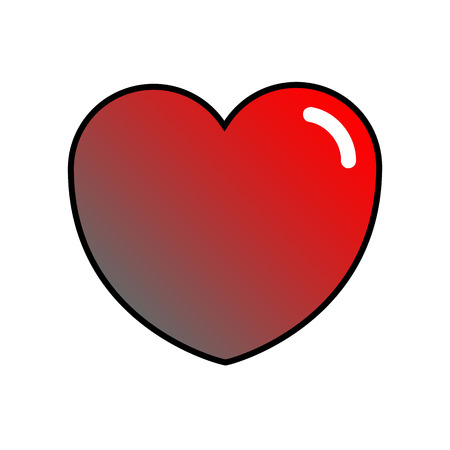 Heart icon. Vector illustration on white background. Eps10のイラスト素材