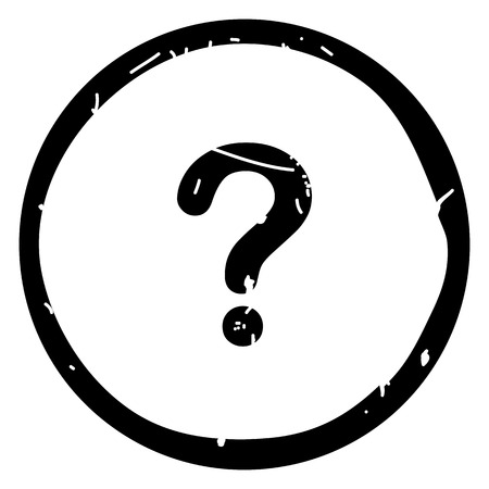 Question button icon vector illustration on white background.Eps10のイラスト素材