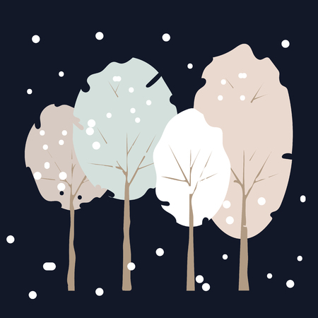 Tree icon vector illustration on dark background. Eps10のイラスト素材