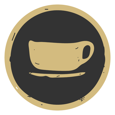 Cup icon vector illustration on gray background. EPS 10のイラスト素材