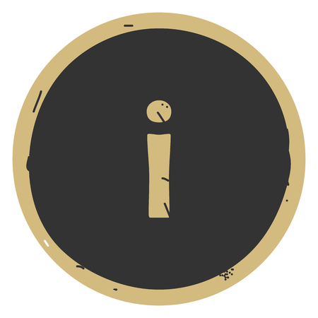 Info vector simple icon on whit gray backgrond. Eps10のイラスト素材