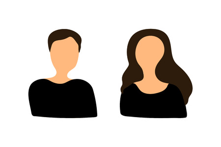 Man and woman icon Vector illustrationのイラスト素材