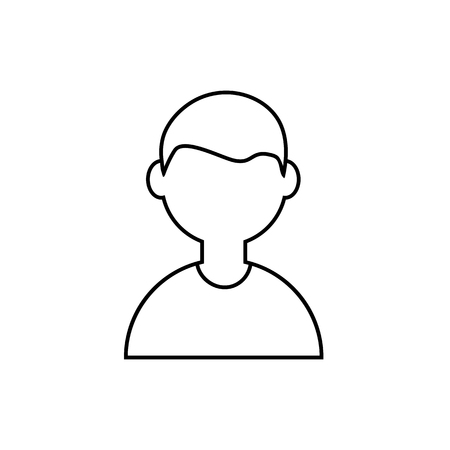 Boy icon vector illustration on white background. Eps10のイラスト素材