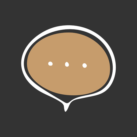 chat icon vector illustration dialog text on gray backgroundのイラスト素材