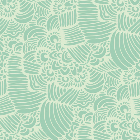 Abstract seamless background  in doodle style.  Seamless abstract hand drawn waves pattern.  Vector illustrationのイラスト素材