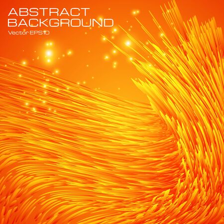 Abstract  orange  background.  Bright  painterly background.  The illustration contains transparency and effects.のイラスト素材