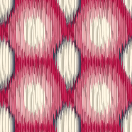 Seamless Ikat Pattern. Abstract background for textile design, wallpaper, surface textures, pattern fills,  wrapping paper.のイラスト素材
