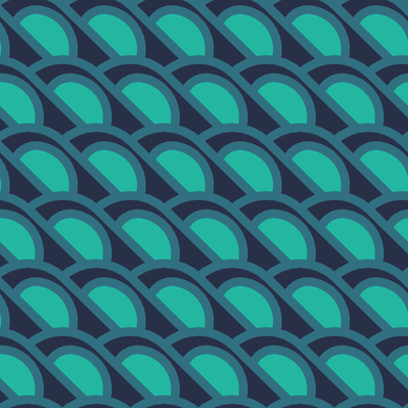 Simple geometrical background  with circles in a retro style. Simple geometrical forms in style of the sixtieth. Vector illustration.のイラスト素材