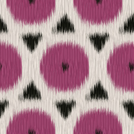 Seamless Ikat Pattern. Abstract background for textile design, wallpaper, surface textures, pattern fills,  wrapping paper.のイラスト素材