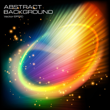 Dark  background with blurred spots neon light . The illustration contains transparency and effects.のイラスト素材