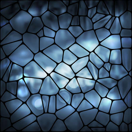 Dark grey mosaic  background with light effects.  The illustration contains transparency and effects. EPS10のイラスト素材