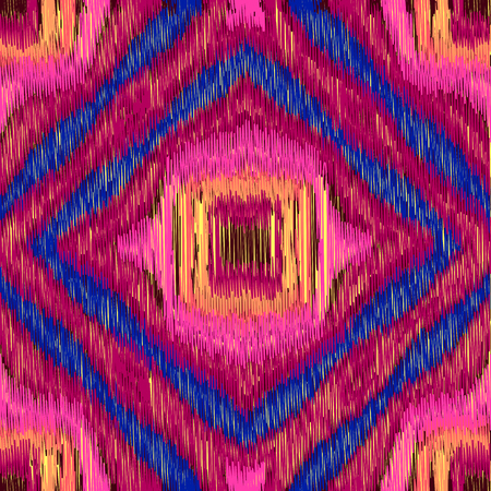 Seamless Ikat Pattern. Abstract  background for textile design, wallpaper, surface textures,...