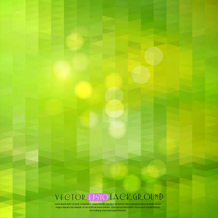Green mosaic background with triangles. The illustration contains transparency and effects.のイラスト素材