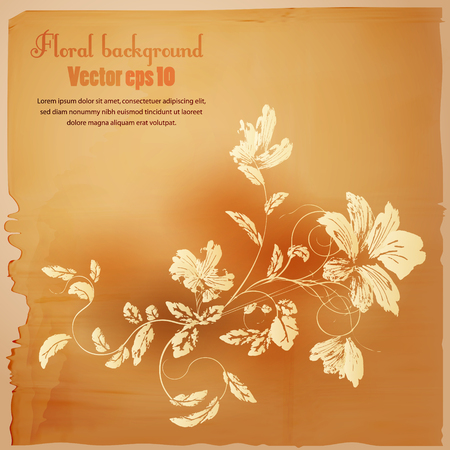 Floral background.The illustration contains transparency and effects.のイラスト素材