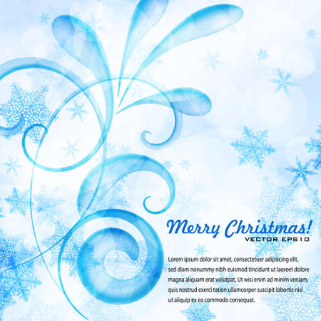 Winter background.The illustration contains transparency and effects. EPS10のイラスト素材