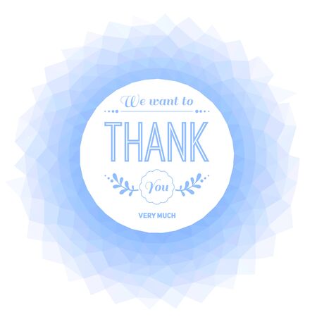 Round polygonal frame with the place for the text. Vector illustration.のイラスト素材