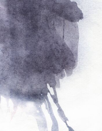 Green  watercolor background. Hand-drawn illustration.の写真素材