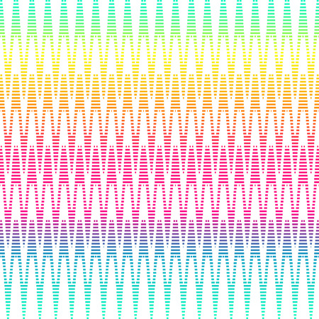  Seamless zig- zag pattern with rainbow gradient color. Vector illustrationのイラスト素材