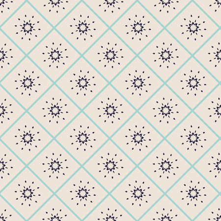 Seamless pattern with arabesques in retro style. Vector illustration.のイラスト素材