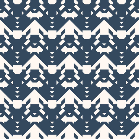 Black and white seamless  pattern.  Geometrical ornament with a triangles.  Vector illustration  
