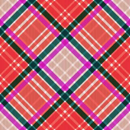 Tartan fabric texture. Seamless pattern. Vector illustration. 10のイラスト素材