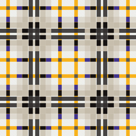 Tartan fabric texture. Seamless pattern. Vector illustration. 19