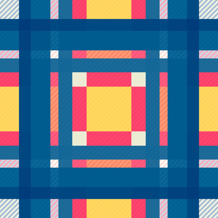 Tartan fabric texture 16. Seamless pattern. Vector illustration.
