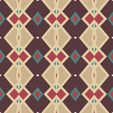 Seamless pattern with arabesques in retro style. Vector illustration.
