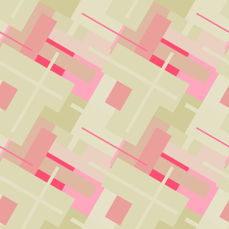 Seamless  pattern.  Multicolor geometric ornament.  Vector illustrationのイラスト素材