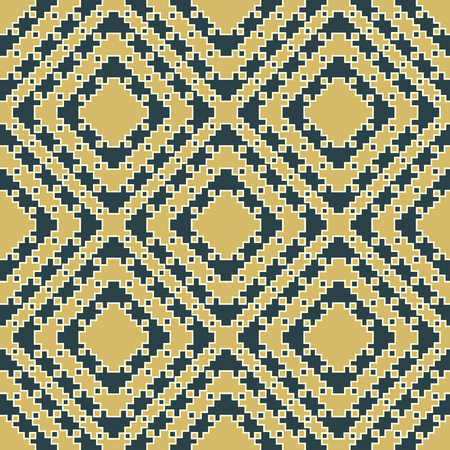 Seamless pattern with the simple geometrical drawing in retro style.  Vector illustrationのイラスト素材