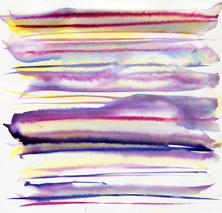 Watercolor background with colored spots.  Hand-drawn illustration.の写真素材