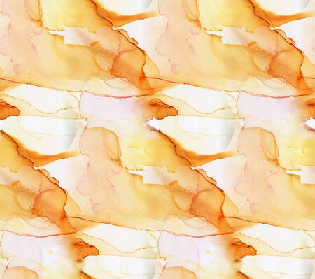 Light abstract background with transparent alcohol ink spots. Seamless pattern.   Hand-drawn illustration.の写真素材