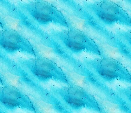 Abstract seamless pattern with watercolor spots. Hand-drawn illustration.