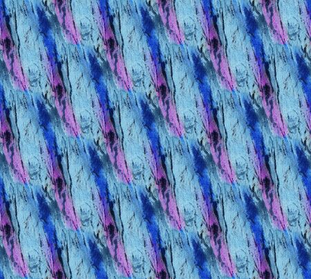 Seamless tie-dye pattern of orange and blue color on white silk. Hand painting fabrics - nodular...