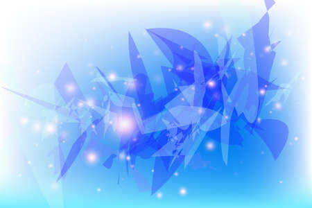 Light abstract background with bright blue blurred spots and bokeh.のイラスト素材