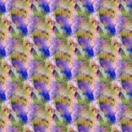 Seamless tie-dye pattern on white silk. Hand painting fabrics - nodular batik. Shibori dyeing.の写真素材