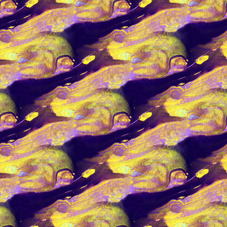 Acrylic pouring. Fluid art. Multicolor colorful background. Seamless pattern. Hand-drawn illustration.の写真素材