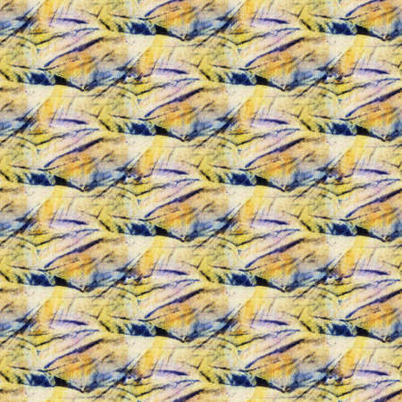 Seamless tie-dye pattern on white silk. Hand painting fabrics - nodular batik. Shibori dyeing.