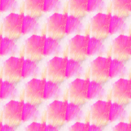 Seamless tie-dye pattern on white silk. Hand painting fabrics - nodular batik. Shibori dyeing.の写真素材