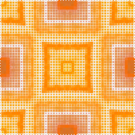 Seamless pattern - decorative embroidery with symmetrical drawing. Vector illustrationのイラスト素材