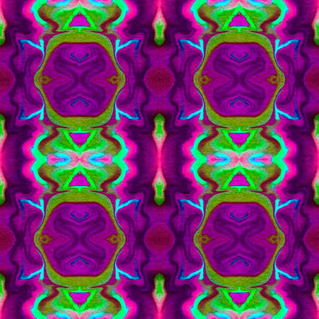 Bright Seamless pattern in retro style with fabric texture. Hand-drawn illustration.の写真素材