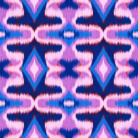 Seamless Ikat Pattern. Abstract background for textile design, wallpaper, surface textures, wrapping...