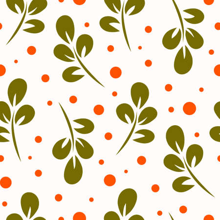 Seamless pattern with flowers in doodle style. Vector illustration.のイラスト素材