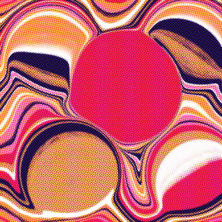 Bright background with abstract halftone effect. Digital illustrationの写真素材