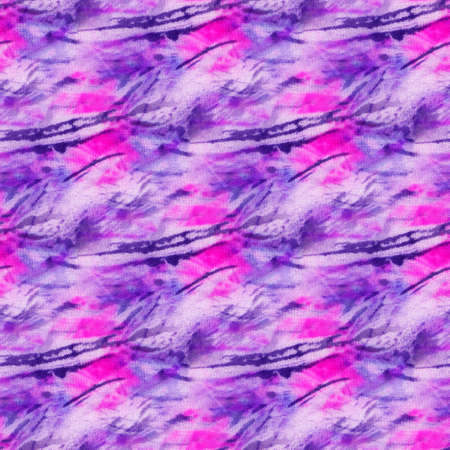 Seamless tie-dye pattern on white silk. Hand painting fabrics - nodular batik. Shibori dyeing.の写真素材
